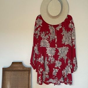 Free People Floral Shake It Mini Dress